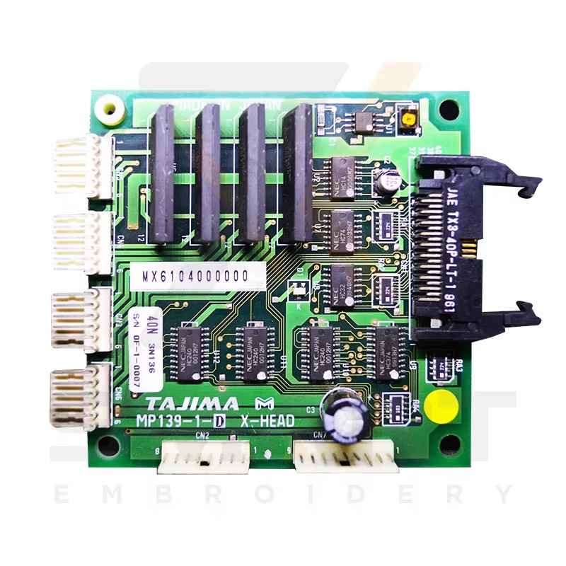 Parts de màquina d'embroideria Tajima usades MP139-1-D Tajima: targeta d'amplificador de cap MX6104000000 0J2702000000