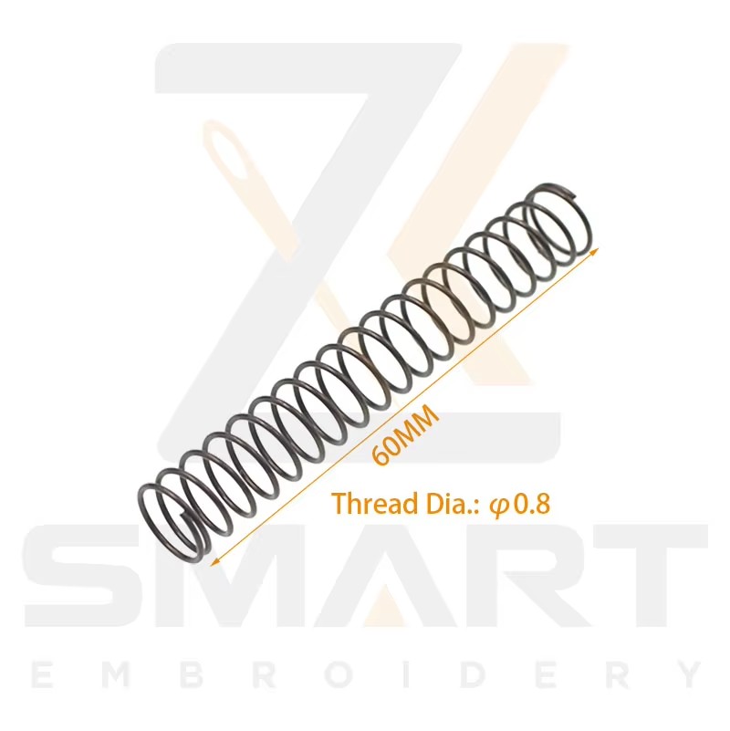 Presser Foot Return Spring Thread Dia. 0.8MM Longitud 60MM per a Tajima SWF Xina Embroidery Machine N0502-0.8*55