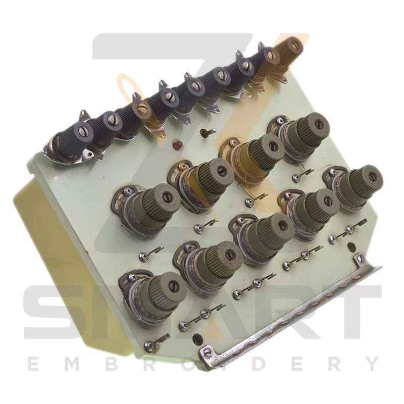 Unitat de base de tensió de 9 colors amb targeta de base de tensió Tajima Parts de màquina d'embroideria T01TJ901-U