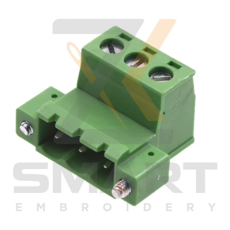 Connector masculí de tipus L 3 forats per a conductors DAHAO Parts de màquina d'embroideria E12-CZ-L3-M