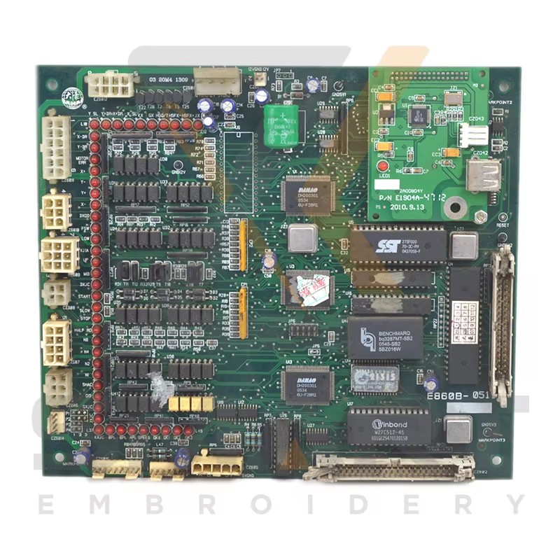 Utilitzat DAHAO E860 placa matriu de la targeta de processador de la màquina d'embroideria xinesa parts EDH0101-E860-U