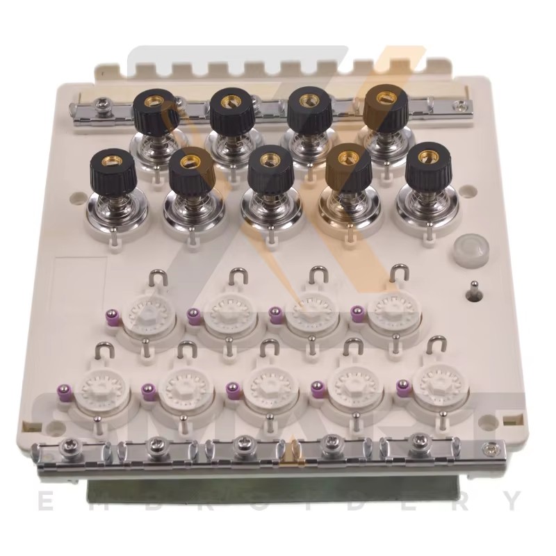 Unitat de base de tensió de 9 colors per a màquines d'embrotallatge xineses T0104-TJ09
